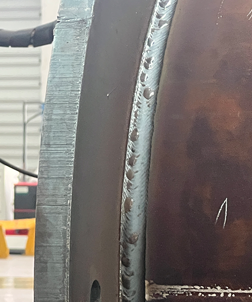 Round tube welding